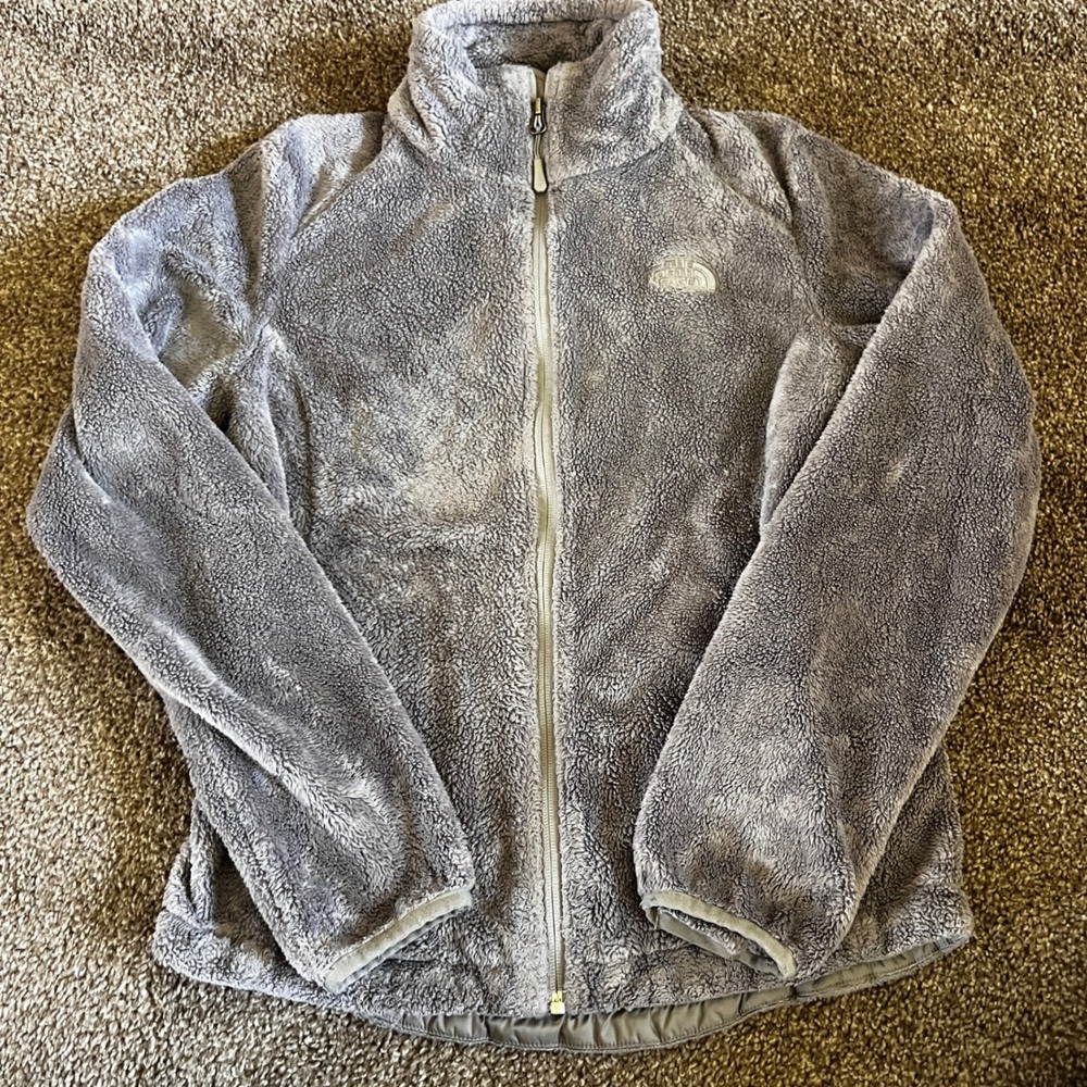 The North Face Fleece Jacket Full Zip Cozy Warm Gray Women's Size Small